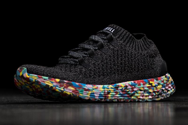 Nobull Wild Knit Runner Men's Running Shoes Black | USA X1121Y
